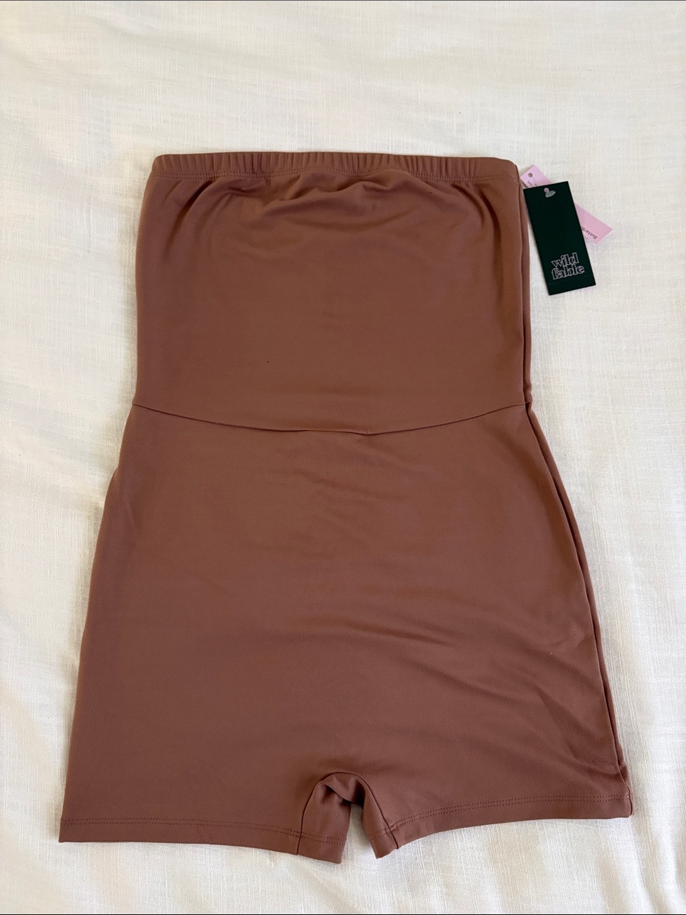 wild fable Brown Strapless Romper